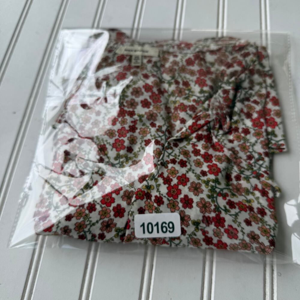 Max Studio blouse ditsy floral print and ruffled flutter sleeves Size XS - Picture 10 of 10